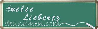 Amelie Liebertz Visitenkarte